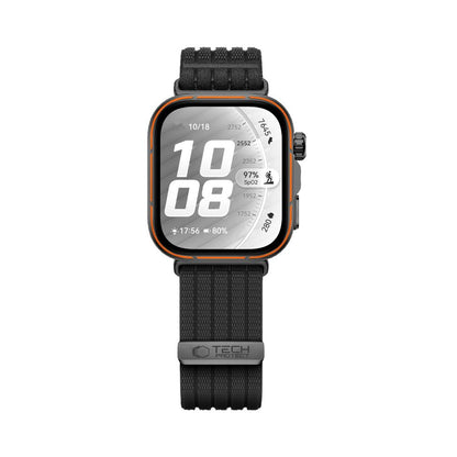 Tech-Protect Nylon Strap for Huawei Watch Fit 3 / 4 / 4 Pro / 5 / 5 Pro - Black_2