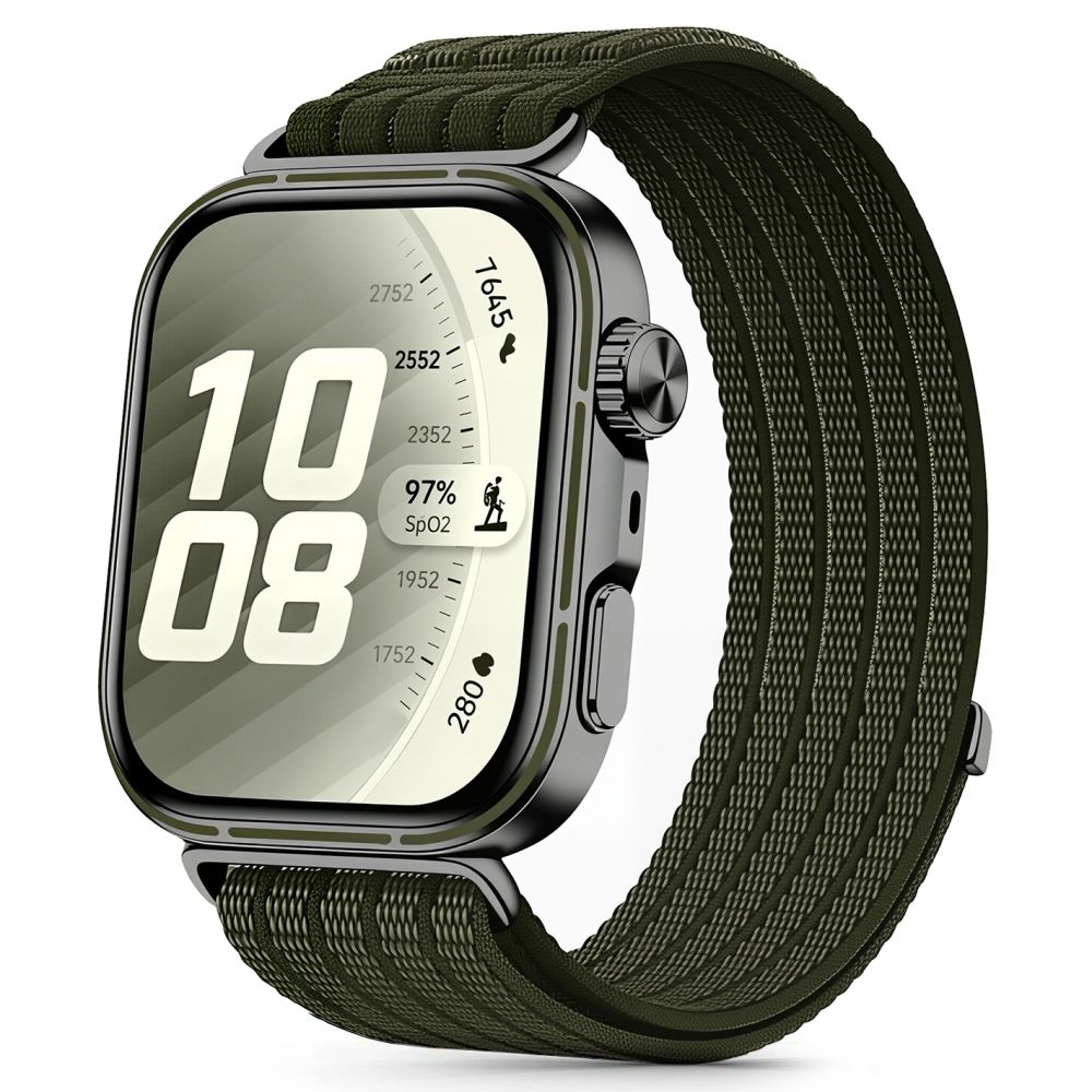 Tech-Protect Nylon Strap for Huawei Watch Fit 3 / 4 / 4 Pro / 5 / 5 Pro - Green_0