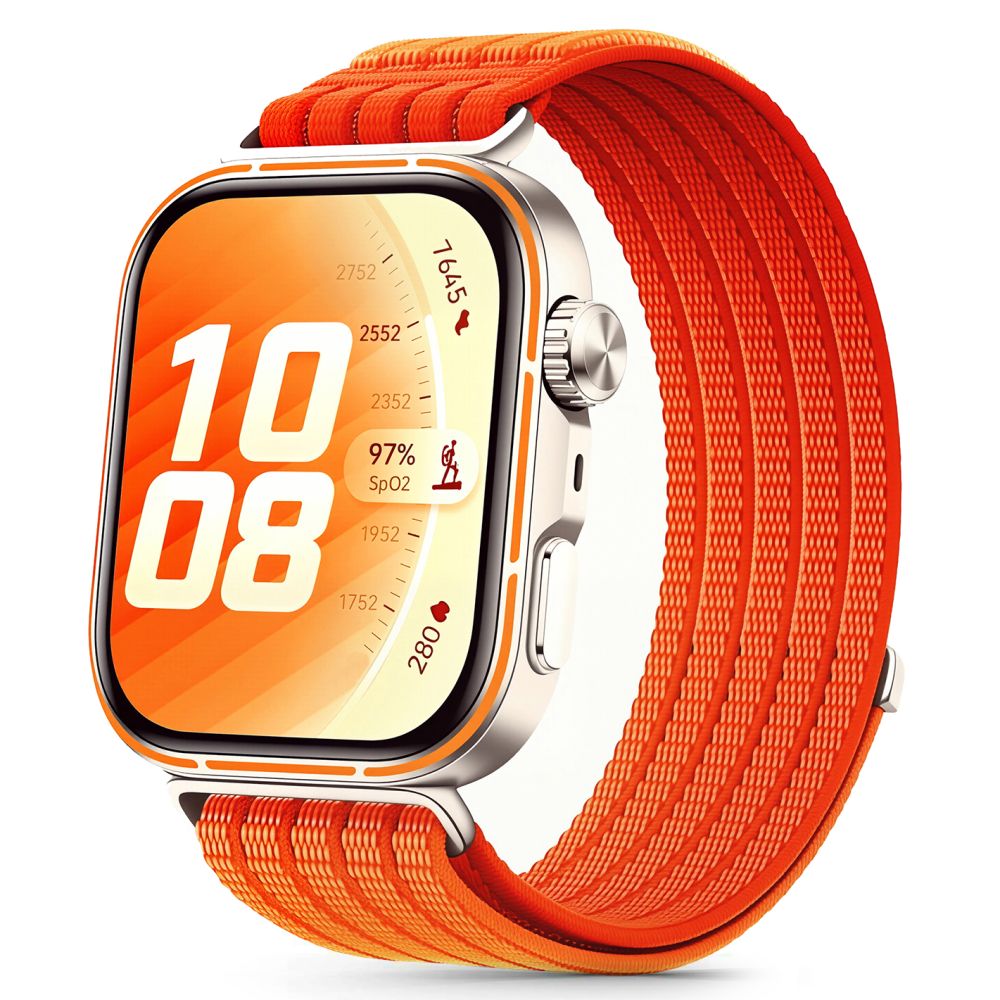 Tech-Protect Nylon Strap for Huawei Watch Fit 3 / 4 / 4 Pro / 5 / 5 Pro - Orange_0