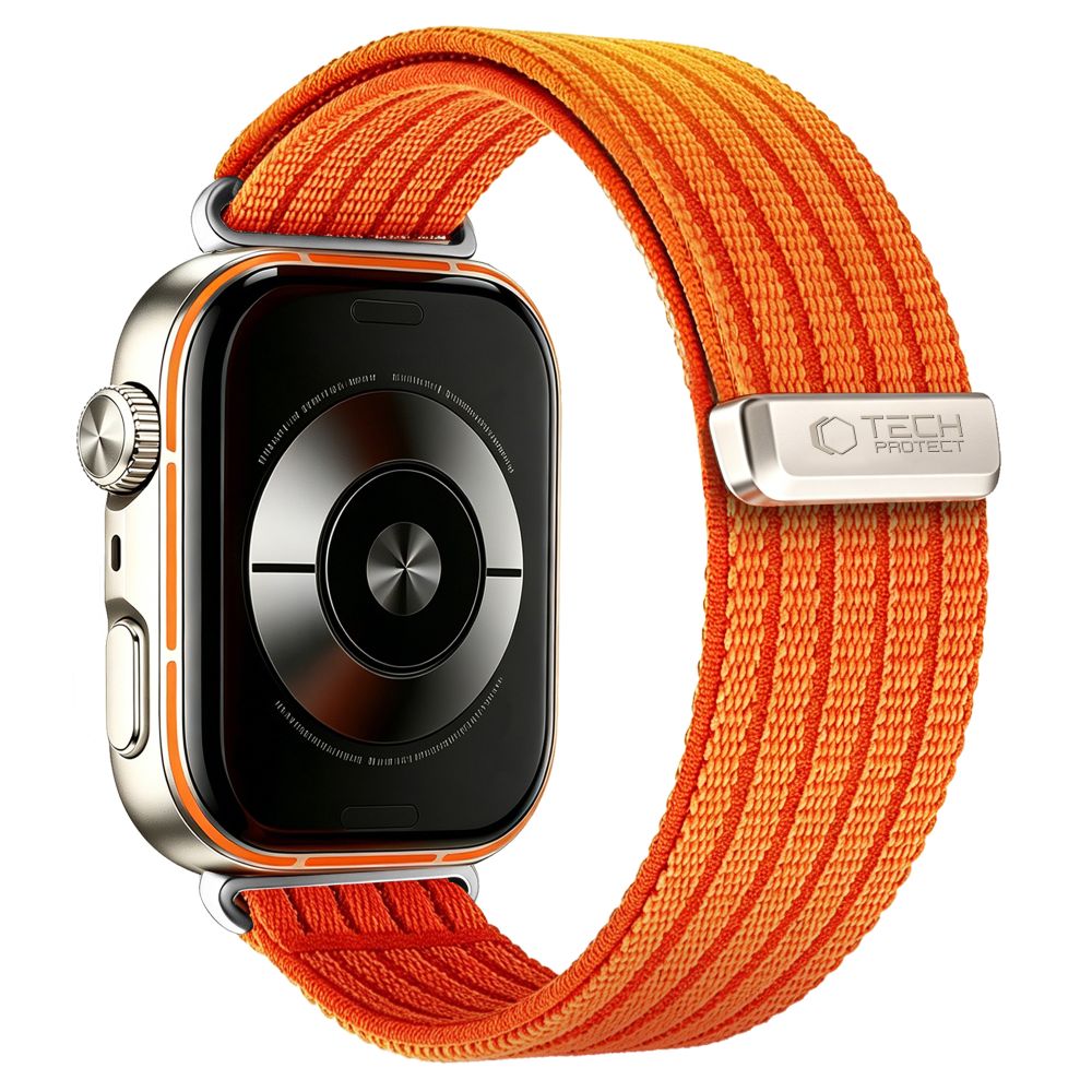 Tech-Protect Nylon Strap for Huawei Watch Fit 3 / 4 / 4 Pro / 5 / 5 Pro - Orange_1
