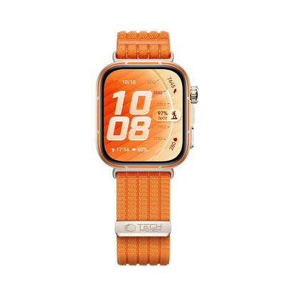 Tech-Protect Nylon Strap for Huawei Watch Fit 3 / 4 / 4 Pro / 5 / 5 Pro - Orange_2