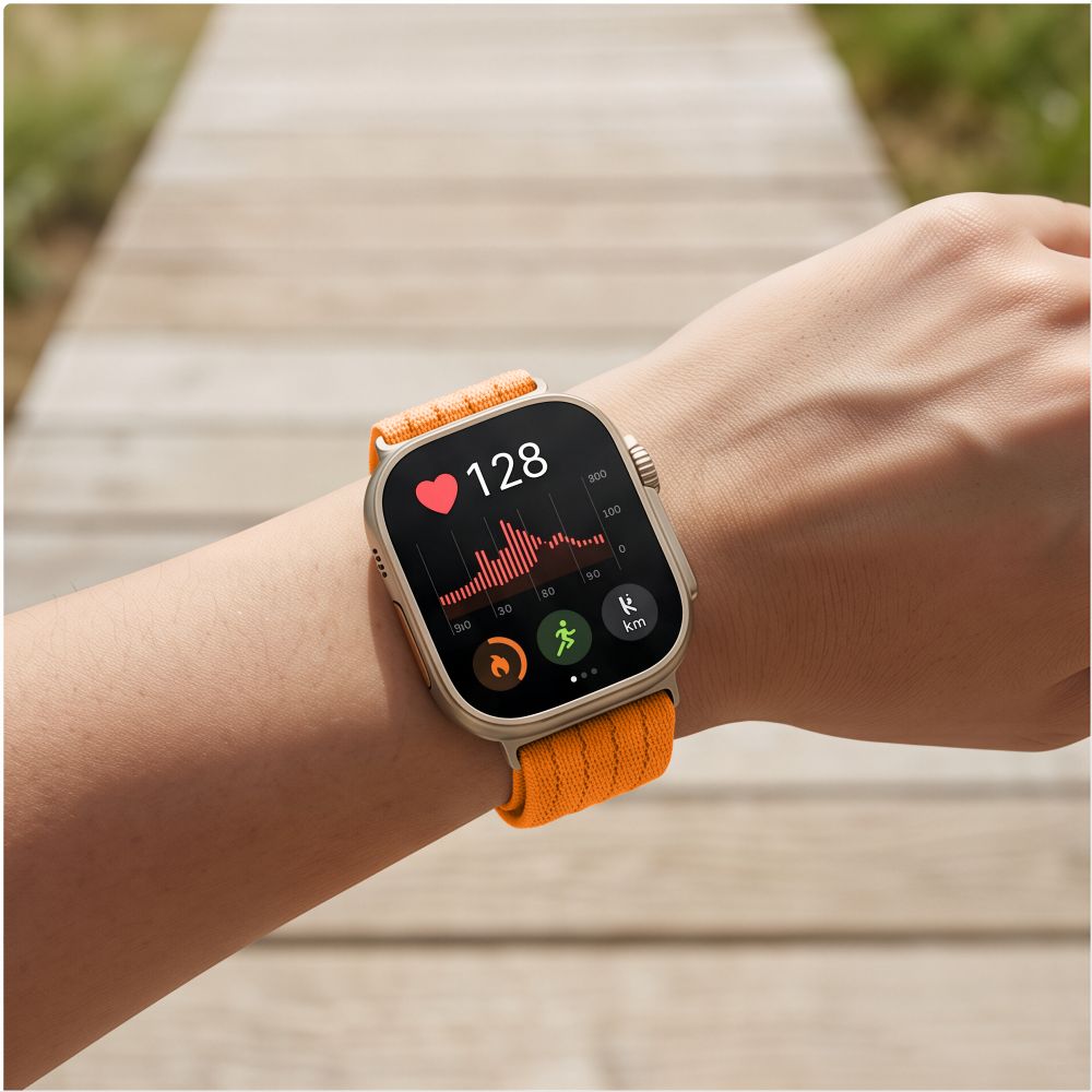 Tech-Protect Nylon Strap for Huawei Watch Fit 3 / 4 / 4 Pro / 5 / 5 Pro - Orange_3