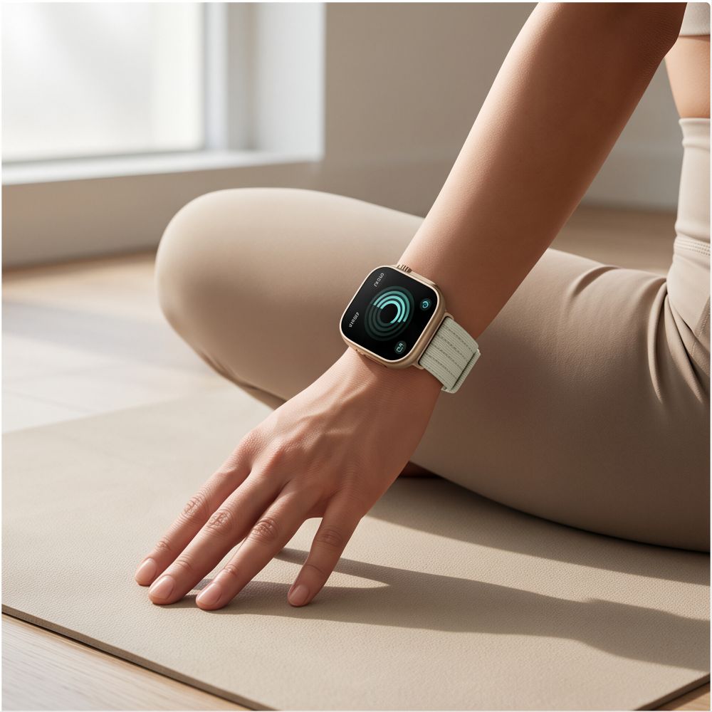 Tech-Protect Nylon Strap for Huawei Watch Fit 3 / 4 / 4 Pro / 5 / 5 Pro - White_3