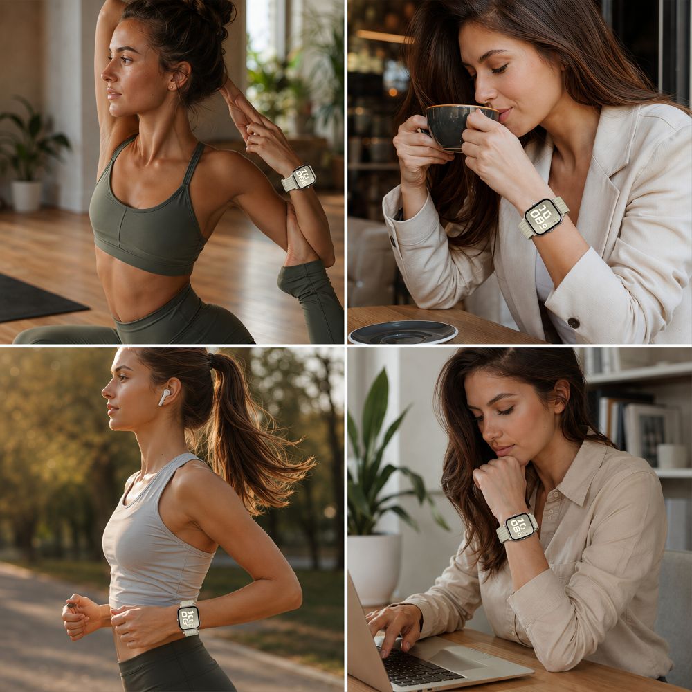 Tech-Protect Nylon Strap for Huawei Watch Fit 3 / 4 / 4 Pro / 5 / 5 Pro - White_6