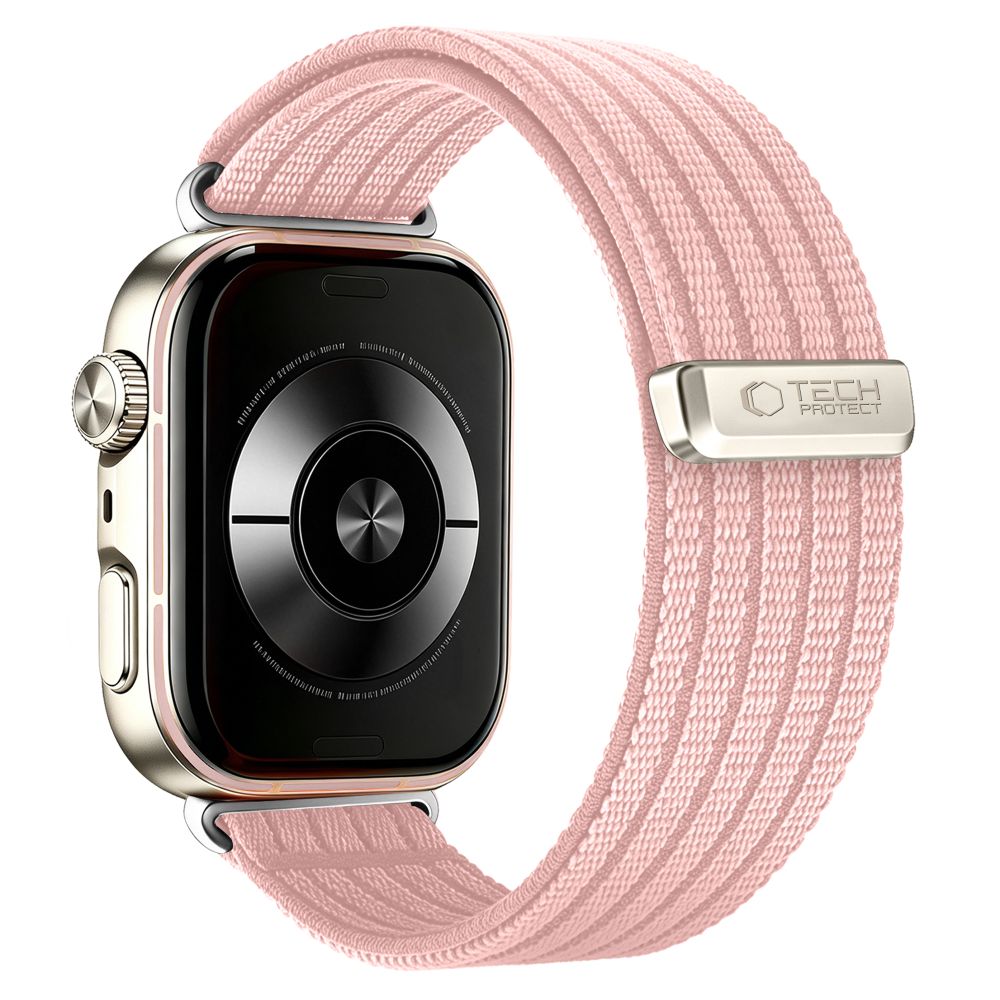 Tech-Protect Nylon Strap for Huawei Watch Fit 3 / 4 / 4 Pro / 5 / 5 Pro - Pink_1