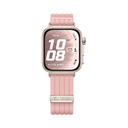 Tech-Protect Nylon Strap for Huawei Watch Fit 3 / 4 / 4 Pro / 5 / 5 Pro - Pink_2