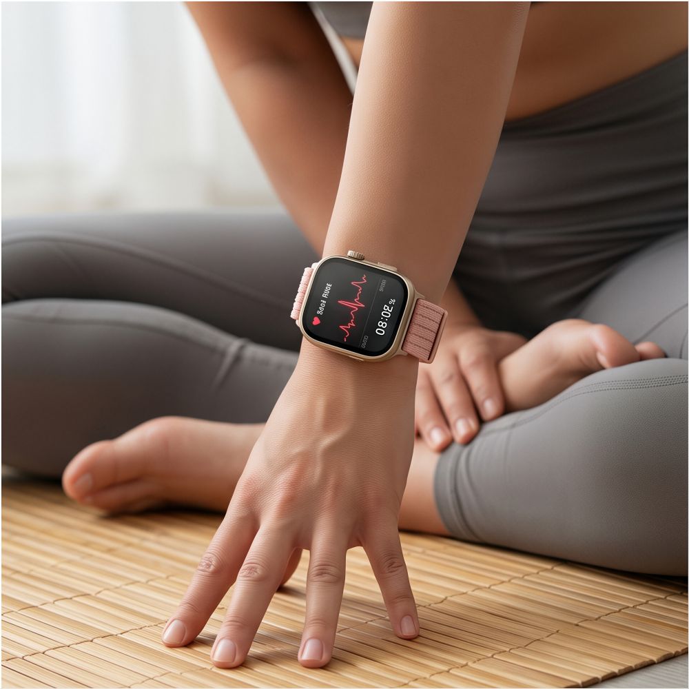 Tech-Protect Nylon Strap for Huawei Watch Fit 3 / 4 / 4 Pro / 5 / 5 Pro - Pink_5