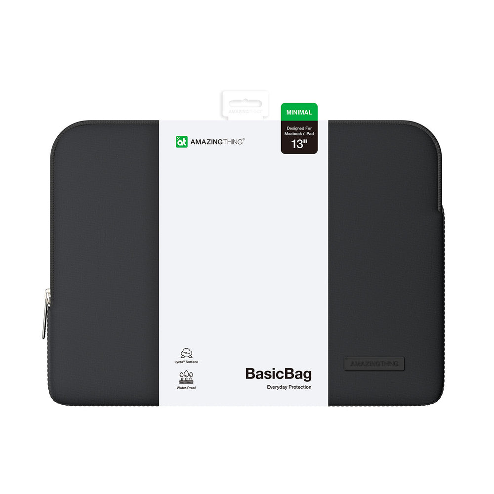 AmazingThing Minimal BasicBag Laptop Bag for MacBook Neo 13" - Black_1
