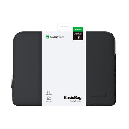 AmazingThing Minimal BasicBag Laptop Bag for MacBook Neo 13" - Black_1