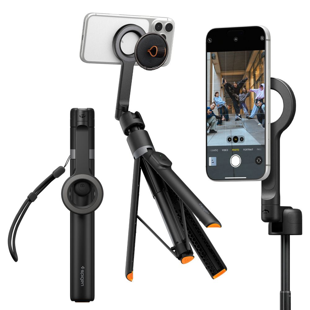 Spigen S582W Bluetooth Selfie Stick - Black_0