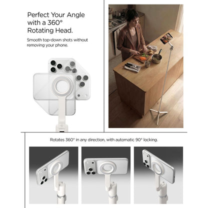 Spigen S582W Bluetooth Selfie Stick - Beige_11