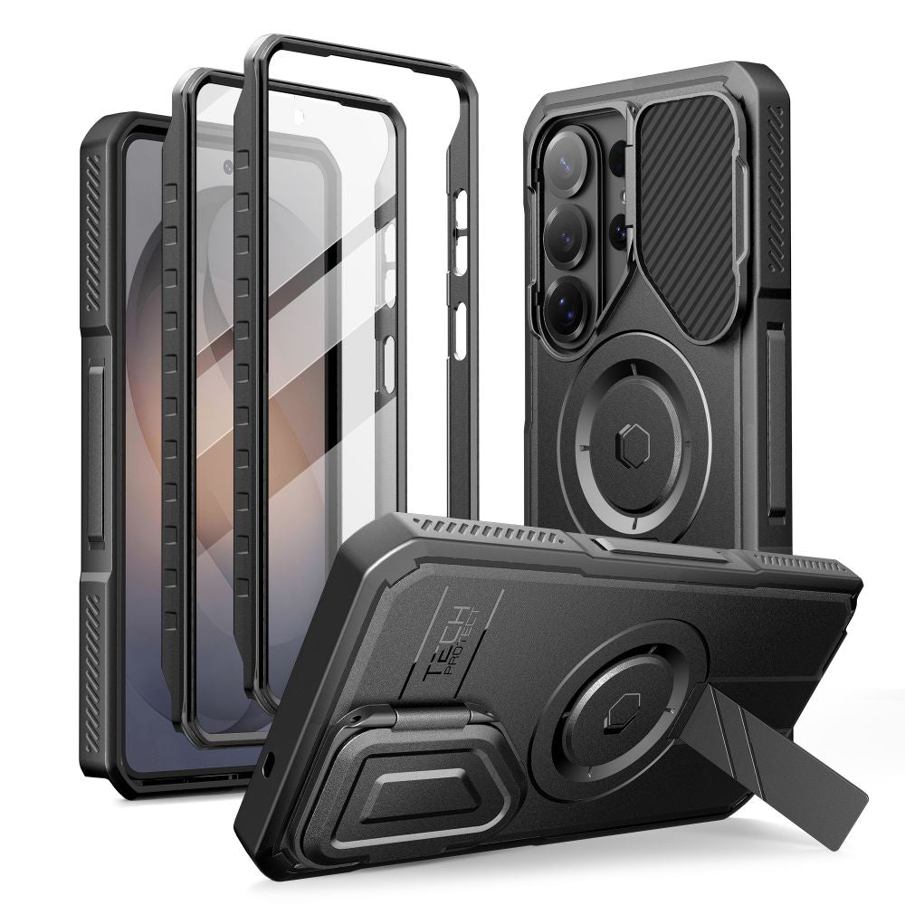 Tech-Protect Kevlar MagSafe 2-Set Case for Samsung Galaxy S26 Ultra - Black_0