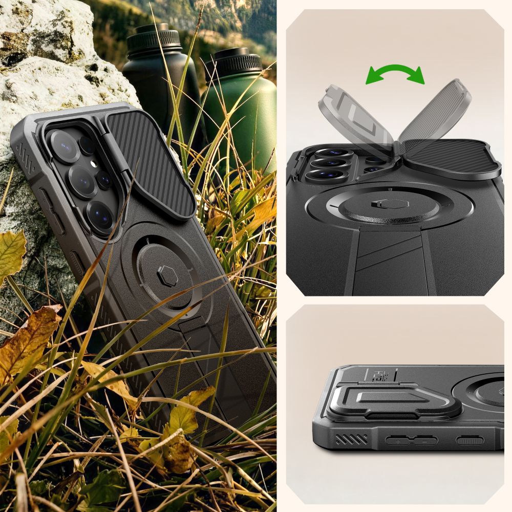 Tech-Protect Kevlar MagSafe 2-Set Case for Samsung Galaxy S26 Ultra - Black_4