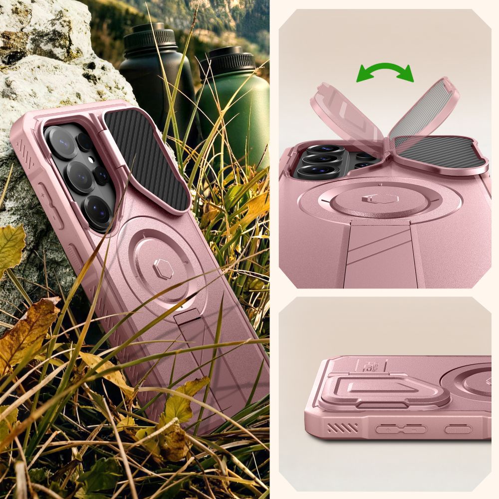 Tech-Protect Kevlar MagSafe 2-Set Case for Samsung Galaxy S26 Ultra - Pink_4