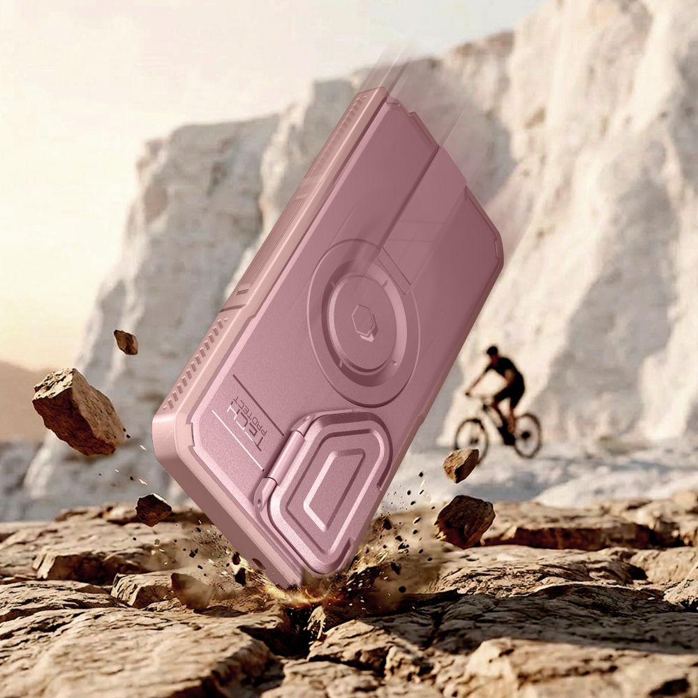 Tech-Protect Kevlar MagSafe 2-Set Case for Samsung Galaxy S26 Ultra - Pink_5