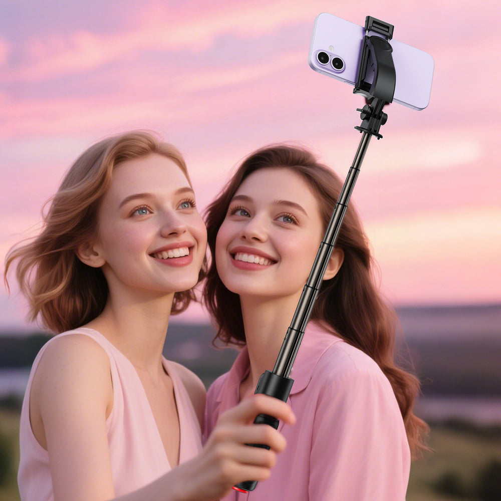 Acefast E42 Selfie Stick with Automatic Tripod and Bluetooth Remote Control 63 cm - Black_8