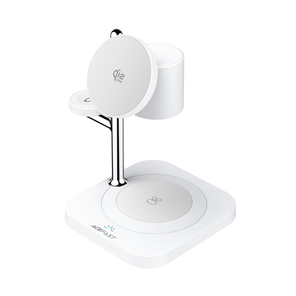 Acefast E39 Qi2.2 25W 4-in-1 Wireless Desk Charger for Phone, Watch, and Headphones with Night Light - White_0