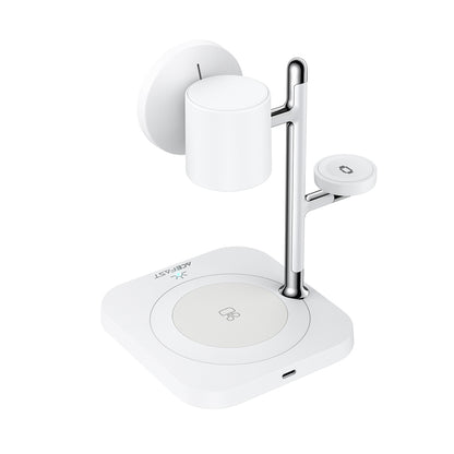 Acefast E39 Qi2.2 25W 4-in-1 Wireless Desk Charger for Phone, Watch, and Headphones with Night Light - White_3