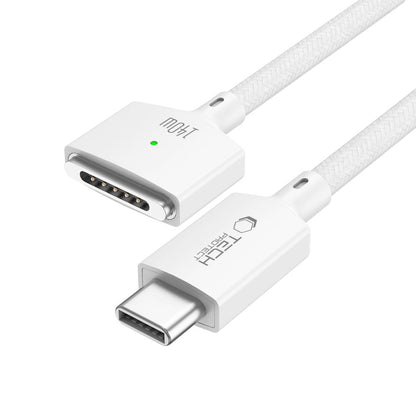Tech-Protect MMC01 Ultraboost USB-C / USB-C MagSafe 3 140W 200cm Cable for MacBook - White_1