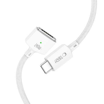 Tech-Protect MMC01 Ultraboost USB-C / USB-C MagSafe 3 140W 200cm Cable for MacBook - White_2