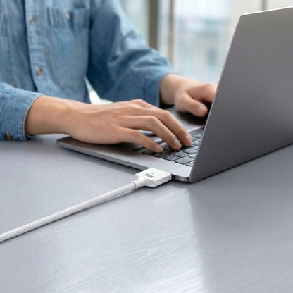 Tech-Protect MMC01 Ultraboost USB-C / USB-C MagSafe 3 140W 200cm Cable for MacBook - White_3