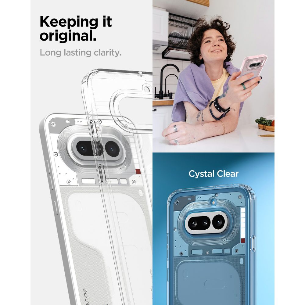 Hard Case Spigen Ultra Hybrid for Nothing Phone (4a), Crystal Clear ACS09793 _4