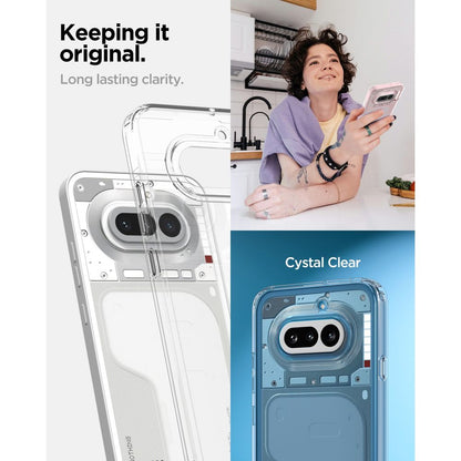 Hard Case Spigen Ultra Hybrid for Nothing Phone (4a), Crystal Clear ACS09793 _4