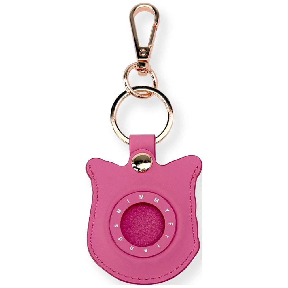 Etui Nimmy Glasses Cool and Cute Cat na lokalizator - różowe_1