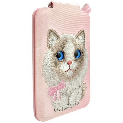 Nimmy New Big-Eye Cute Pets 2.0 Cat Magnetic Wallet with Phone Stand - Pink_3