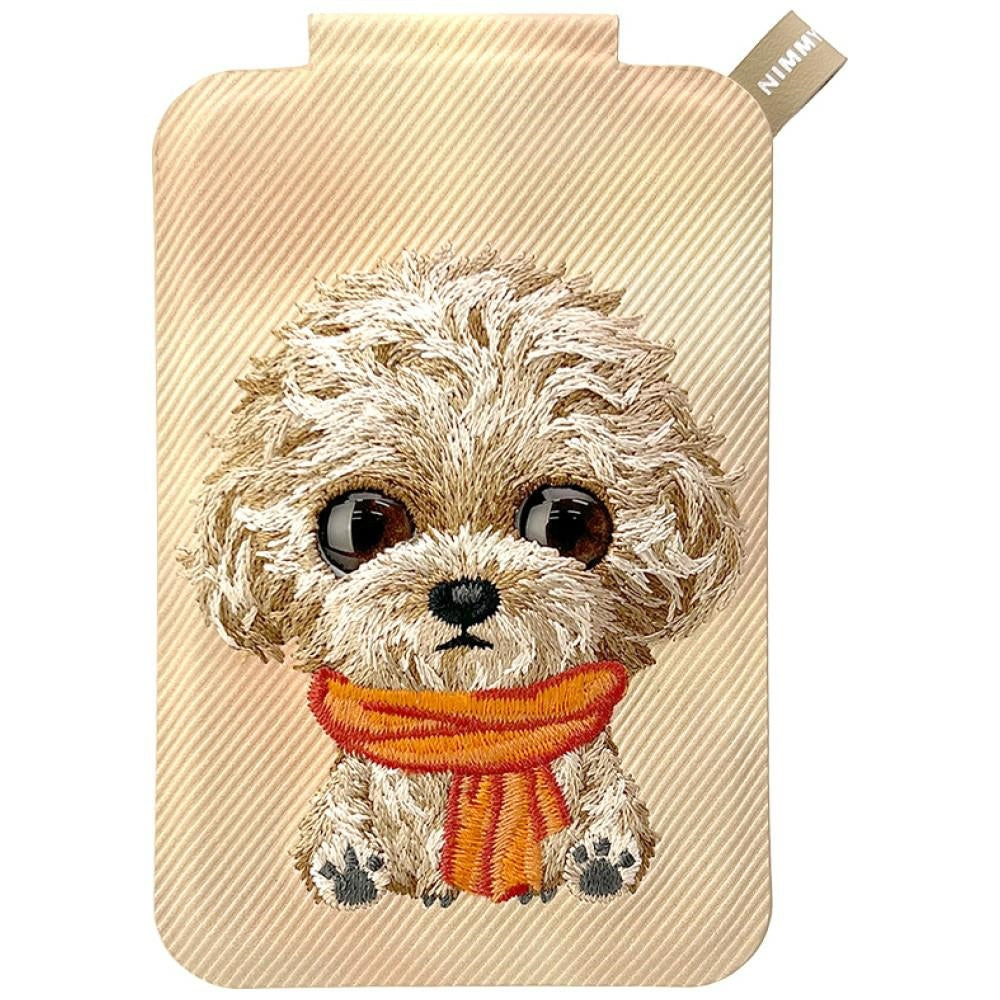 Nimmy New Big-Eye Cute Pets 2.0 Dog Magnetic Wallet with Phone Stand - Brown_0
