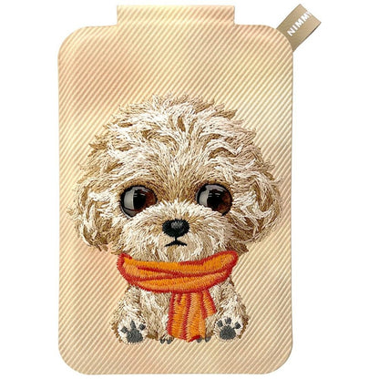 Nimmy New Big-Eye Cute Pets 2.0 Dog Magnetic Wallet with Phone Stand - Brown_0