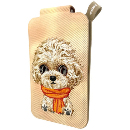 Nimmy New Big-Eye Cute Pets 2.0 Dog Magnetic Wallet with Phone Stand - Brown_1