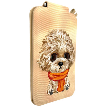 Nimmy New Big-Eye Cute Pets 2.0 Dog Magnetic Wallet with Phone Stand - Brown_5