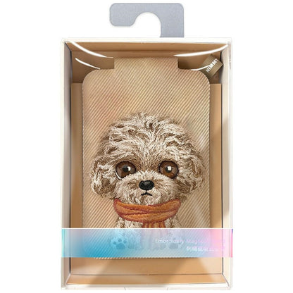 Nimmy New Big-Eye Cute Pets 2.0 Dog Magnetic Wallet with Phone Stand - Brown_6