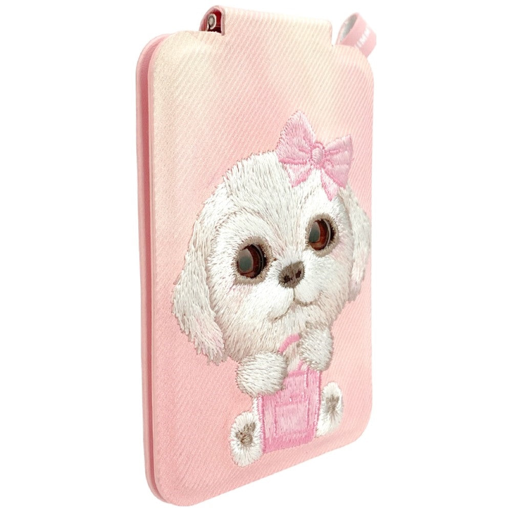 Nimmy New Big-Eye Cute Pets 2.0 Dog Magnetic Wallet with Phone Stand - Pink_1