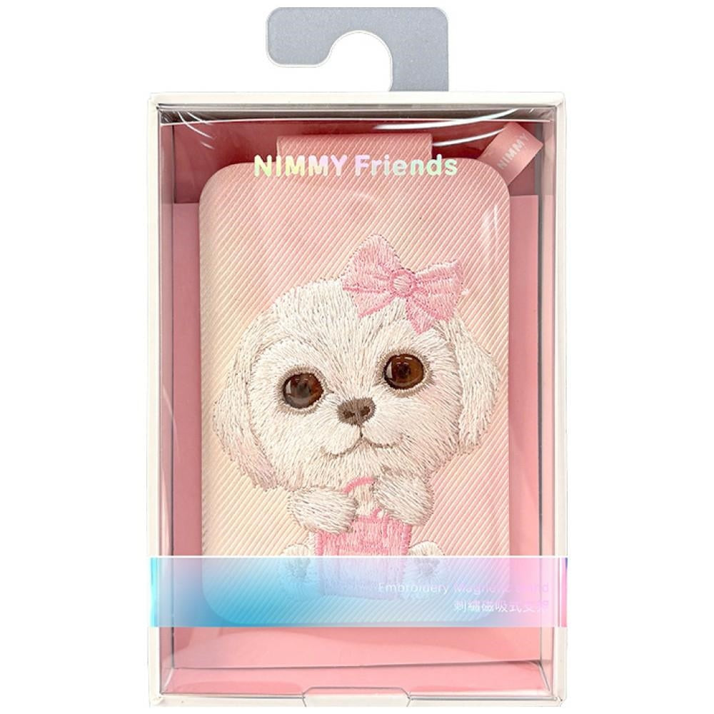 Nimmy New Big-Eye Cute Pets 2.0 Dog Magnetic Wallet with Phone Stand - Pink_6