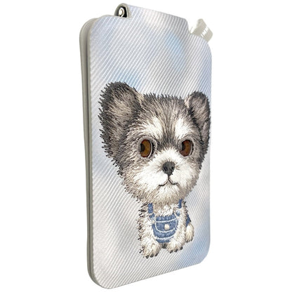 Nimmy New Big-Eye Cute Pets 2.0 Dog Magnetic Wallet with Phone Stand - Gray_5