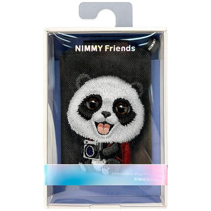 Nimmy New Big-Eye Cute Pets 2.0 Panda Magnetic Wallet with Phone Stand - Black_6
