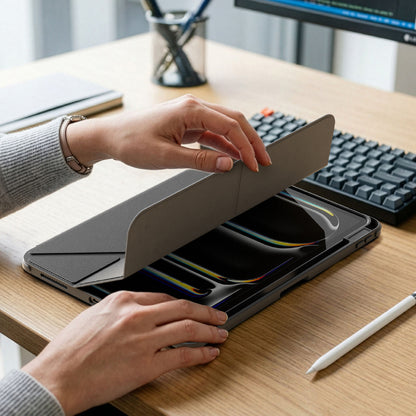 Etui AMAZINGTHING Titan Pro Case do iPada A16 11" z obrotową podstawką 720° i uchwytem na rysik - czarne_8