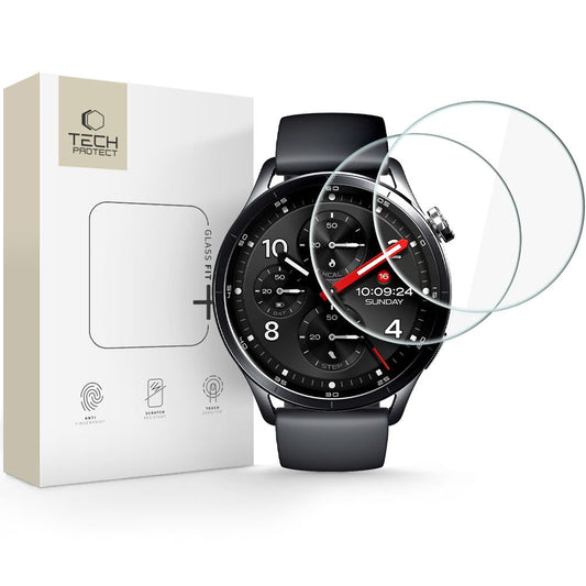 Tech-Protect Glass Fit+ 2-Pack Tempered Glass for Xiaomi Watch S5 46mm_0