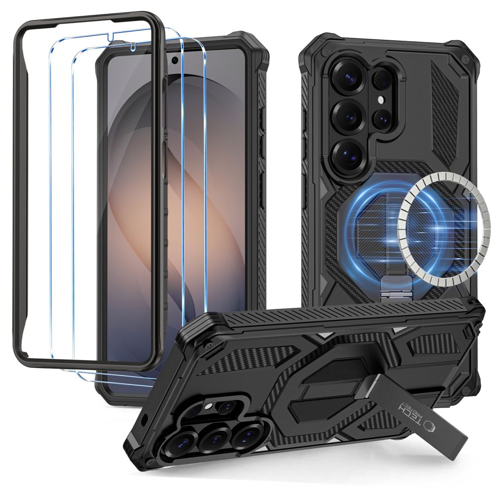 Tech-Protect MagBlast MagSafe Case + Tempered Glass 2-Pack for Samsung Galaxy S26 Ultra - Black_0