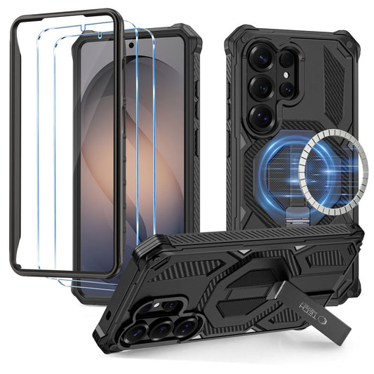 Tech-Protect MagBlast MagSafe Case + Tempered Glass 2-Pack for Samsung Galaxy S26 Ultra - Black_0