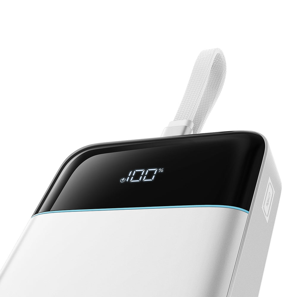 Cuktech LPB252N 120W 25000mAh Powerbank with Built-in USB-C Cable - White_2