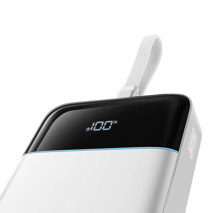 Cuktech LPB252N 120W 25000mAh Powerbank with Built-in USB-C Cable - White_2
