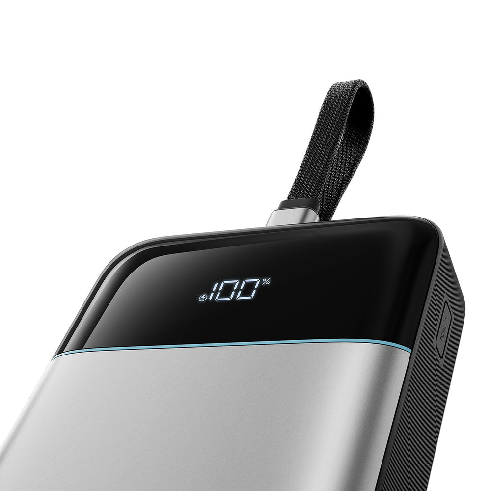 Cuktech LPB252N 120W 25000mAh Powerbank with Built-in USB-C Cable - Gray_1