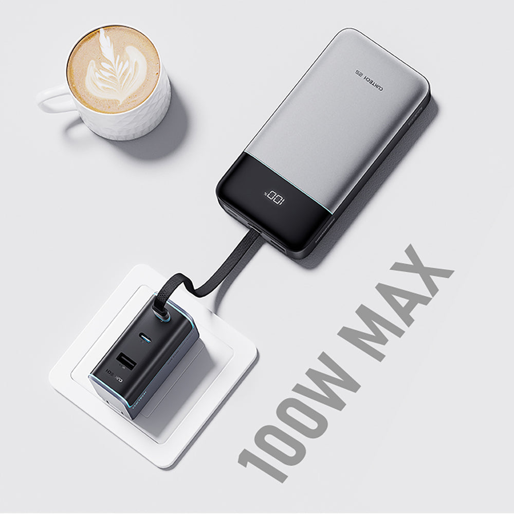 Cuktech LPB252N 120W 25000mAh Powerbank with Built-in USB-C Cable - Gray_7