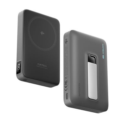 Cuktech WPB100 10000 mAh Qi2 Magnetic Powerbank 30W with Stand - Black_0