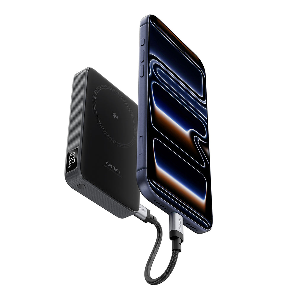 Cuktech WPB100 10000 mAh Qi2 Magnetic Powerbank 30W with Stand - Black_12