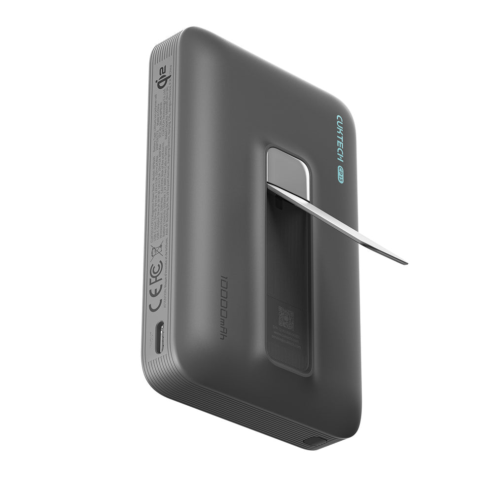 Cuktech WPB100 10000 mAh Qi2 Magnetic Powerbank 30W with Stand - Black_2