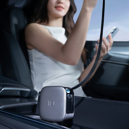 Cuktech CC903P 100W Car Charger with Display and 70cm Retractable USB-C Cable - Gray_20
